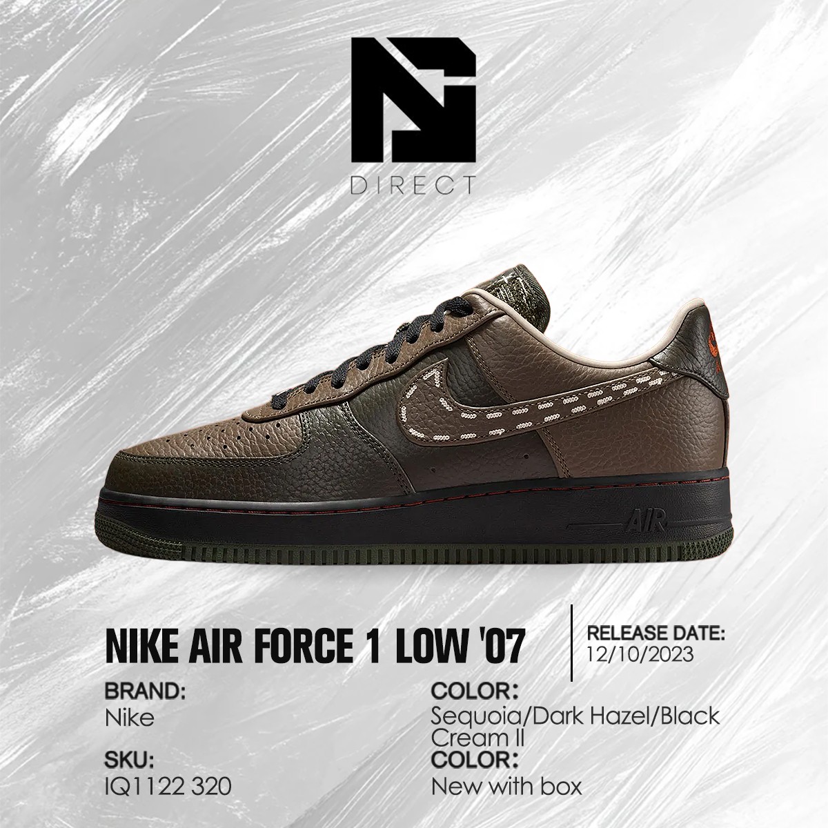 Nike Air Force 1 Low Sequoia Dark Hazel IQ1122-320