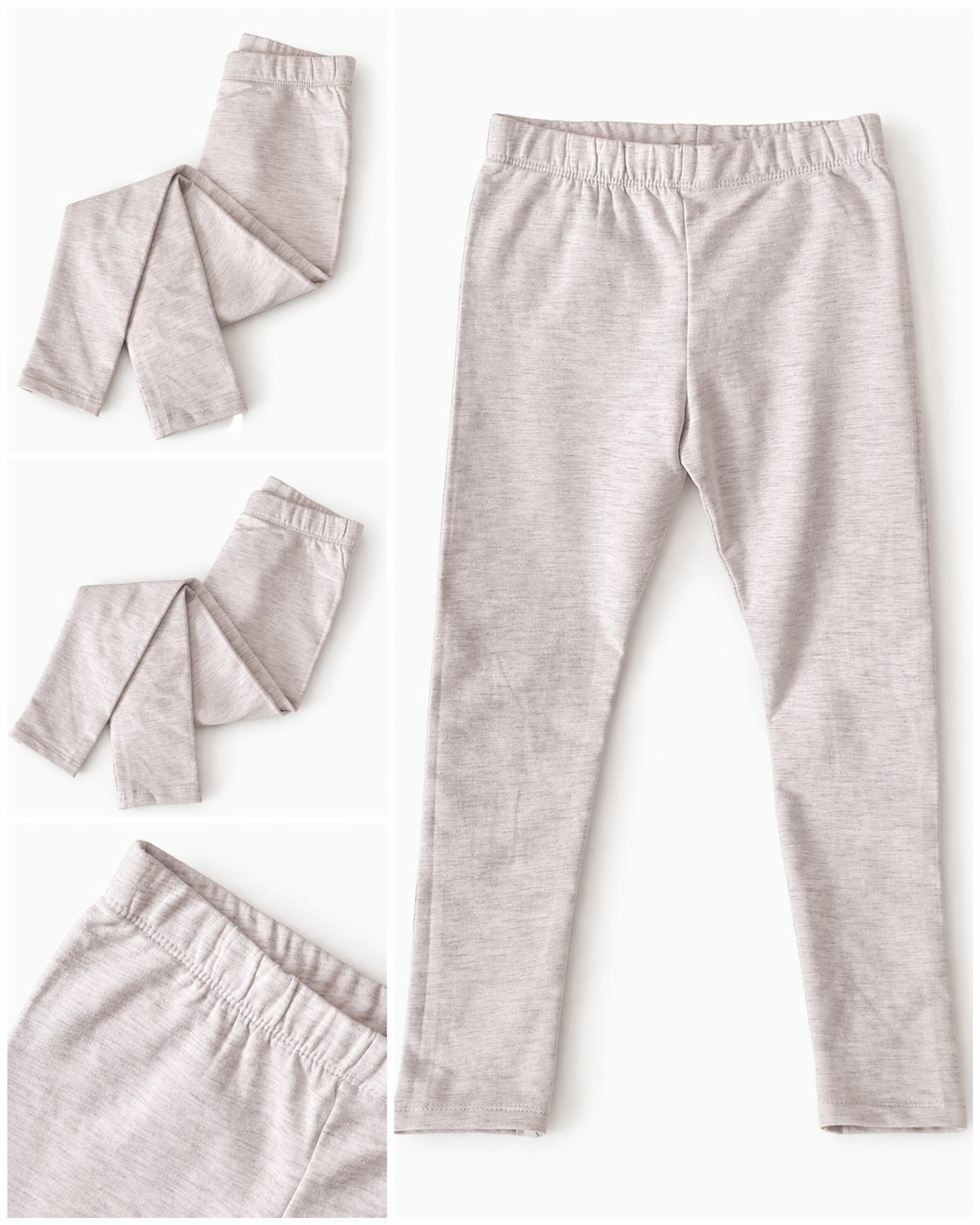 impidimpi girls leggings size 116 gray slightly brushed inside new with tags
