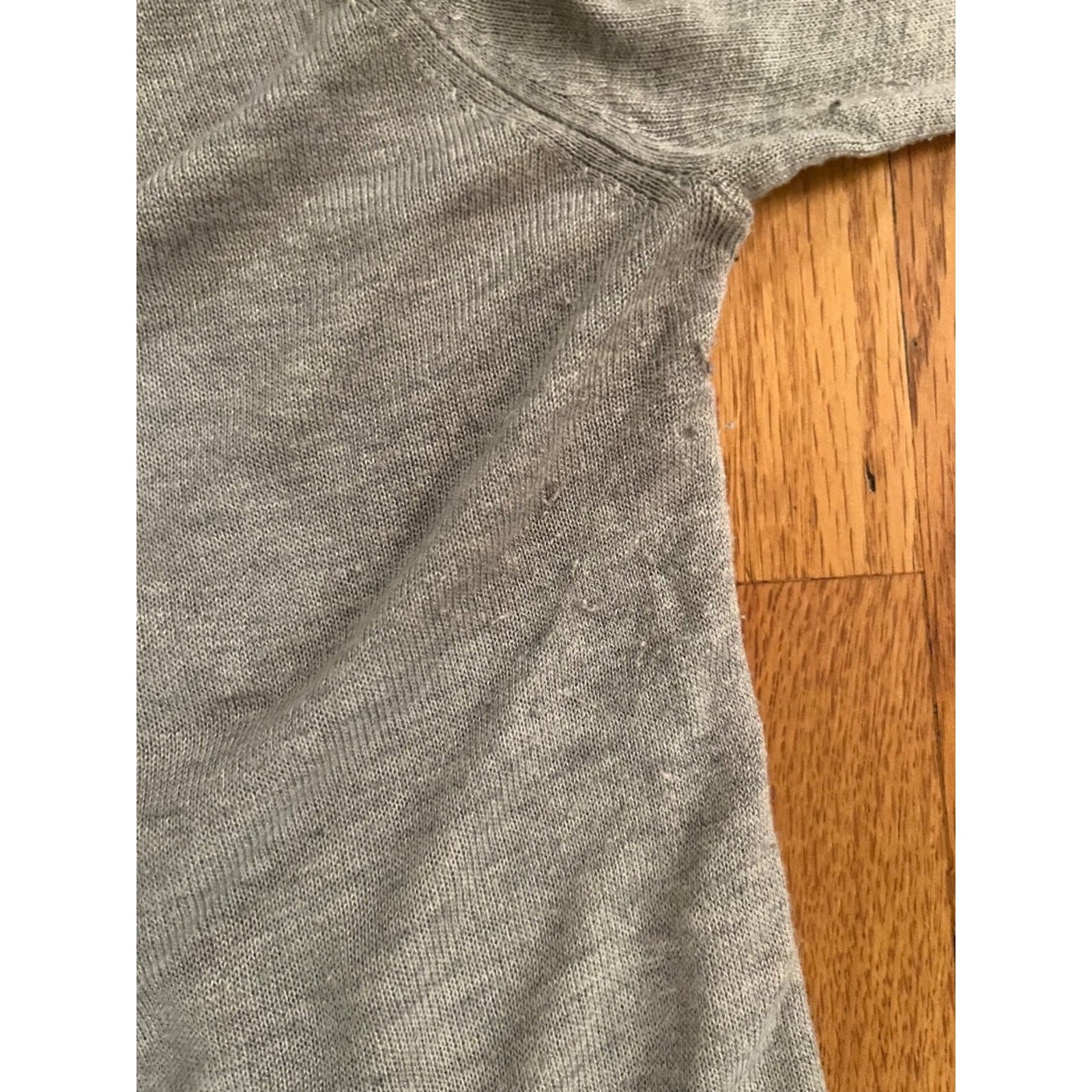 J.Crew Ultra Soft Lightweight Rayon Silk Gray Tie Cardigan M