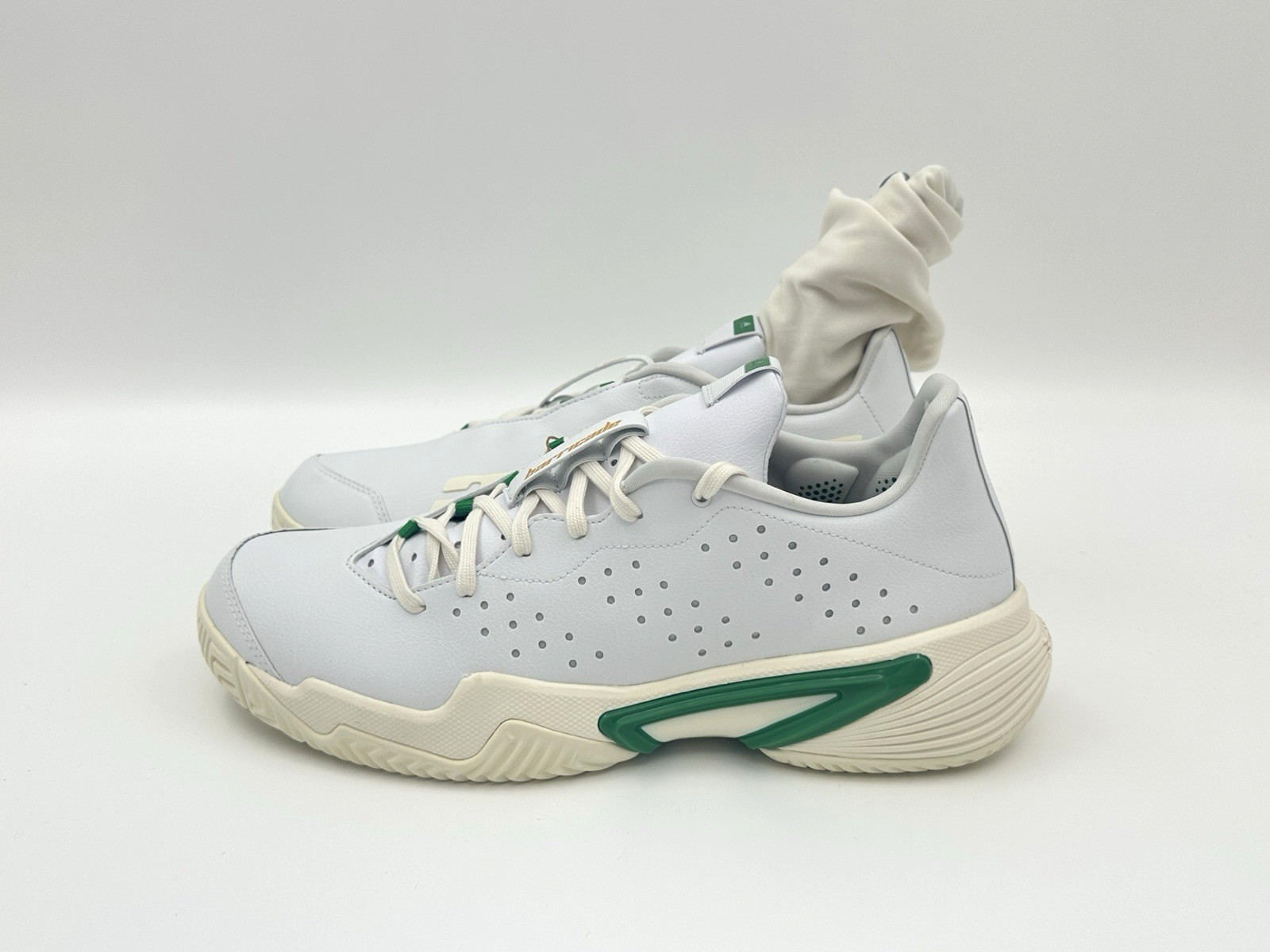 Adidas Barricade U Stanniversary Men’s Size 10 White Green Tennis Shoes GZ1408