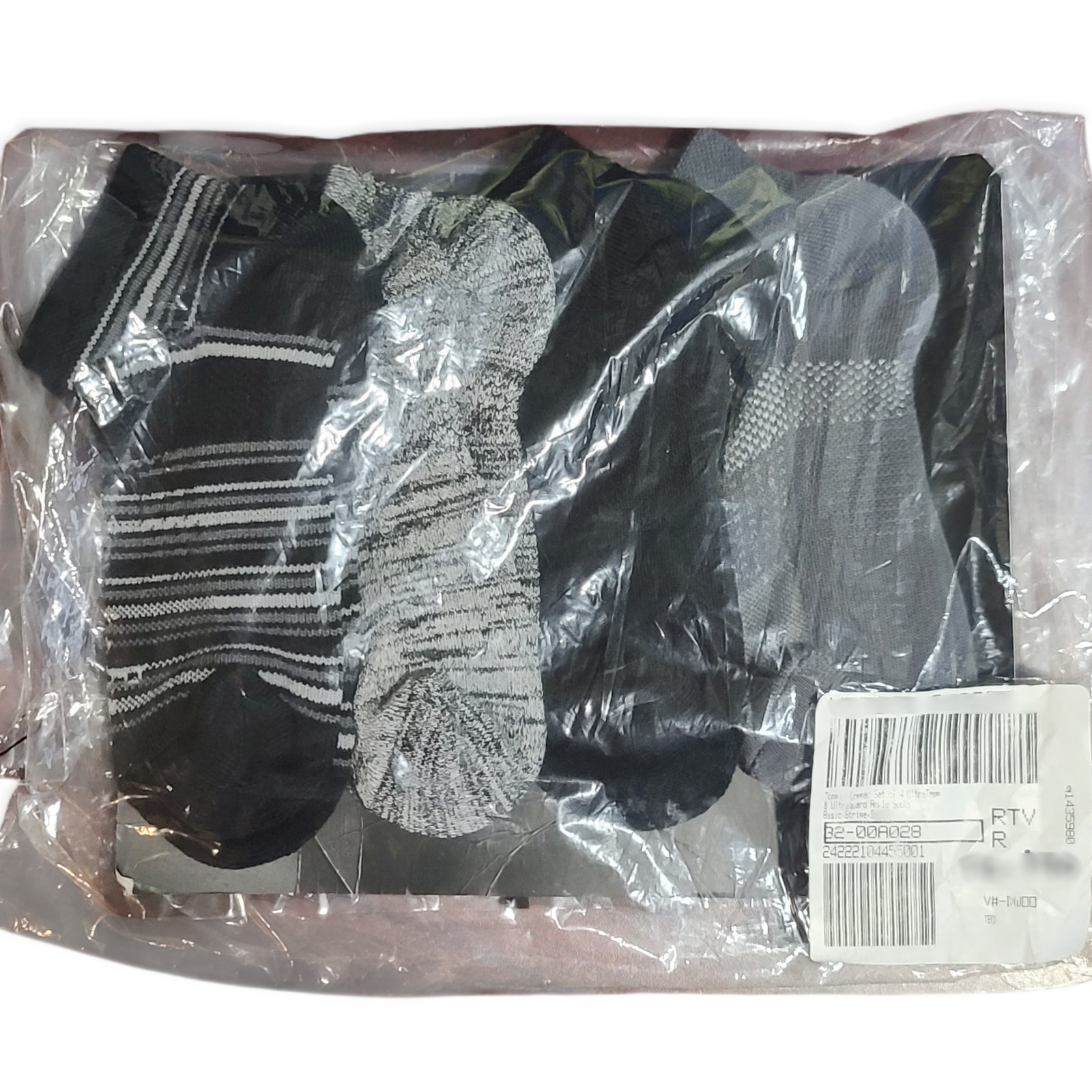 2 Pack Tommie Copper 4 Pack UltraTemp and Ultraguard Basic Stripe – Medium Ankle