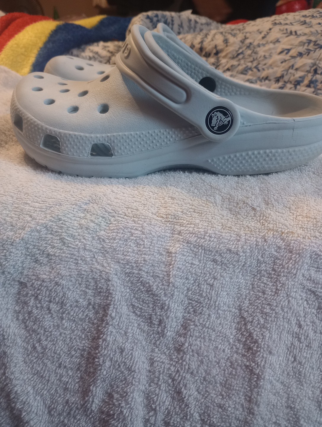 Pastel Blue Crocs