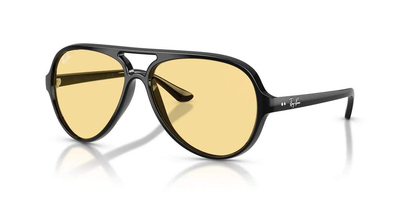 Ray Ban Sunglasses RB4125 CAT 5000 601/R6 BLACK/YELLOW LENS 59MM
