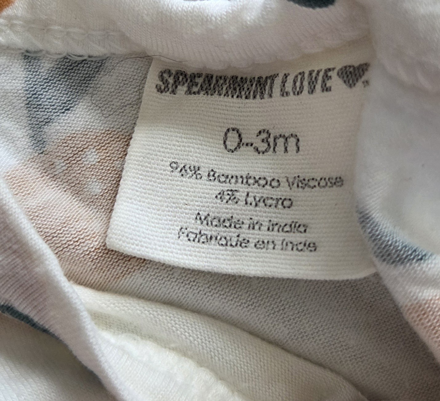 SPEARMINT LOVE Bamboo Pajamas, Size 0-3M, Oranges Fruit
