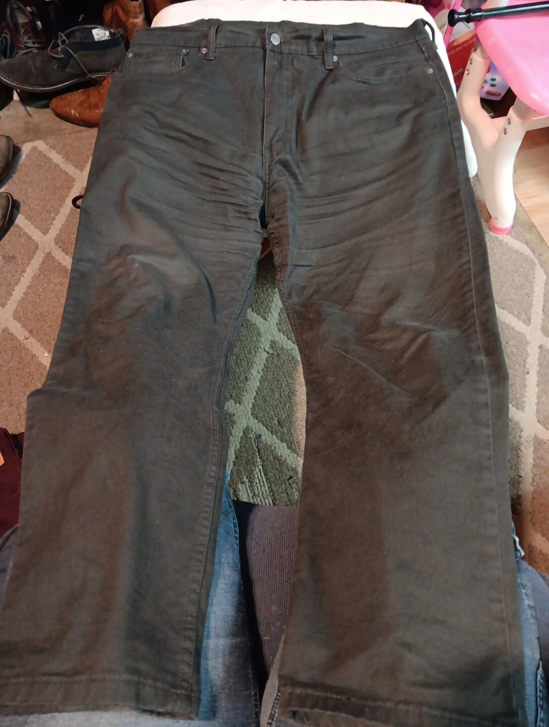 Levi’s Men’s 502 Series Dark Grey Jeans Size 38×30 (B7)