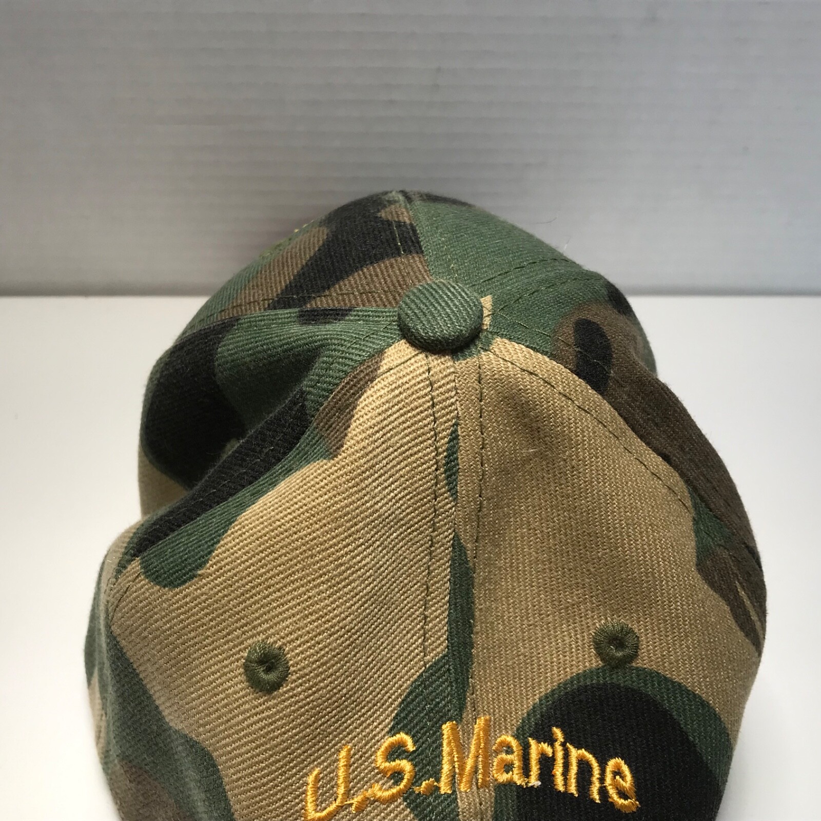 JM Warrior Marines USMC Green Camo Hat, Hook & Loop Adjust, 5 Panel, NEW