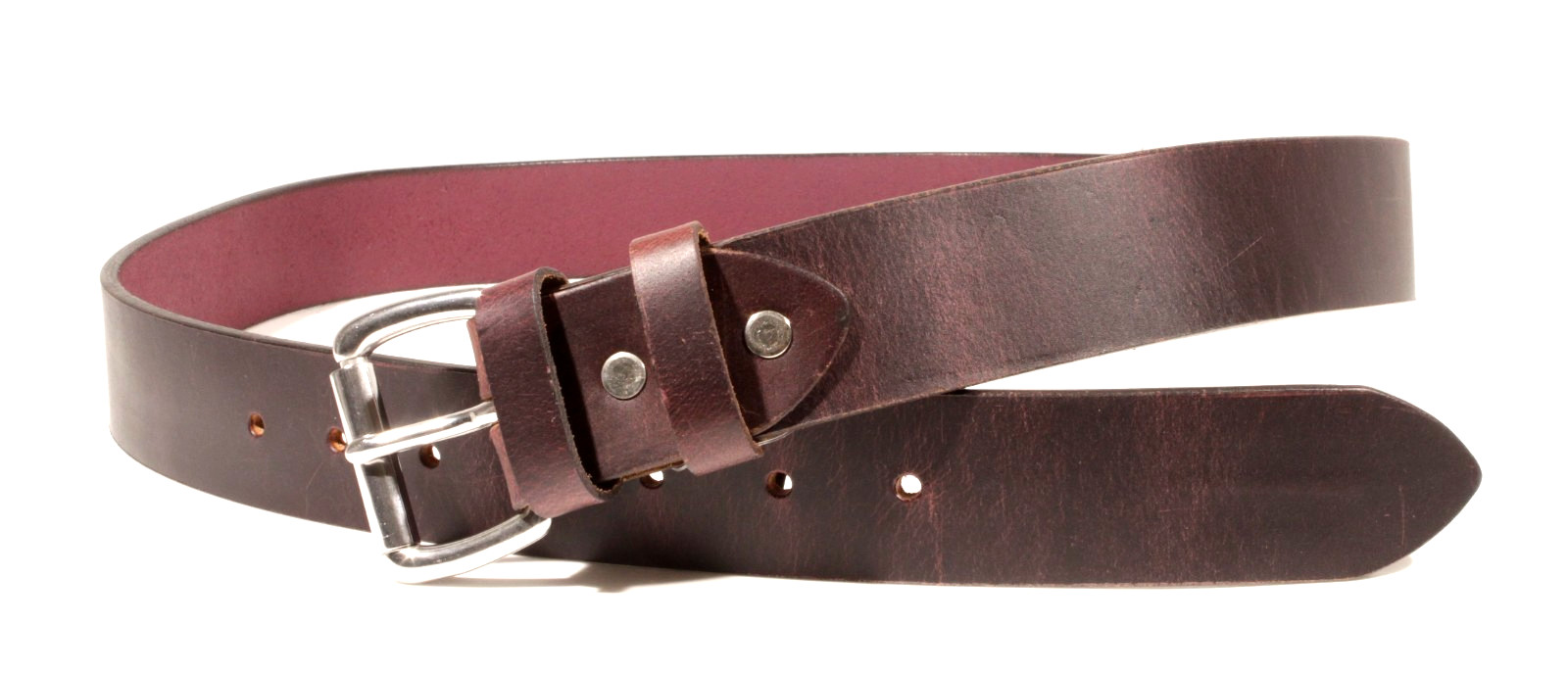 Men’s Full Grain Buffalo Leather Belt 1.5 Amish Made USA Heavy Duty Work Casual