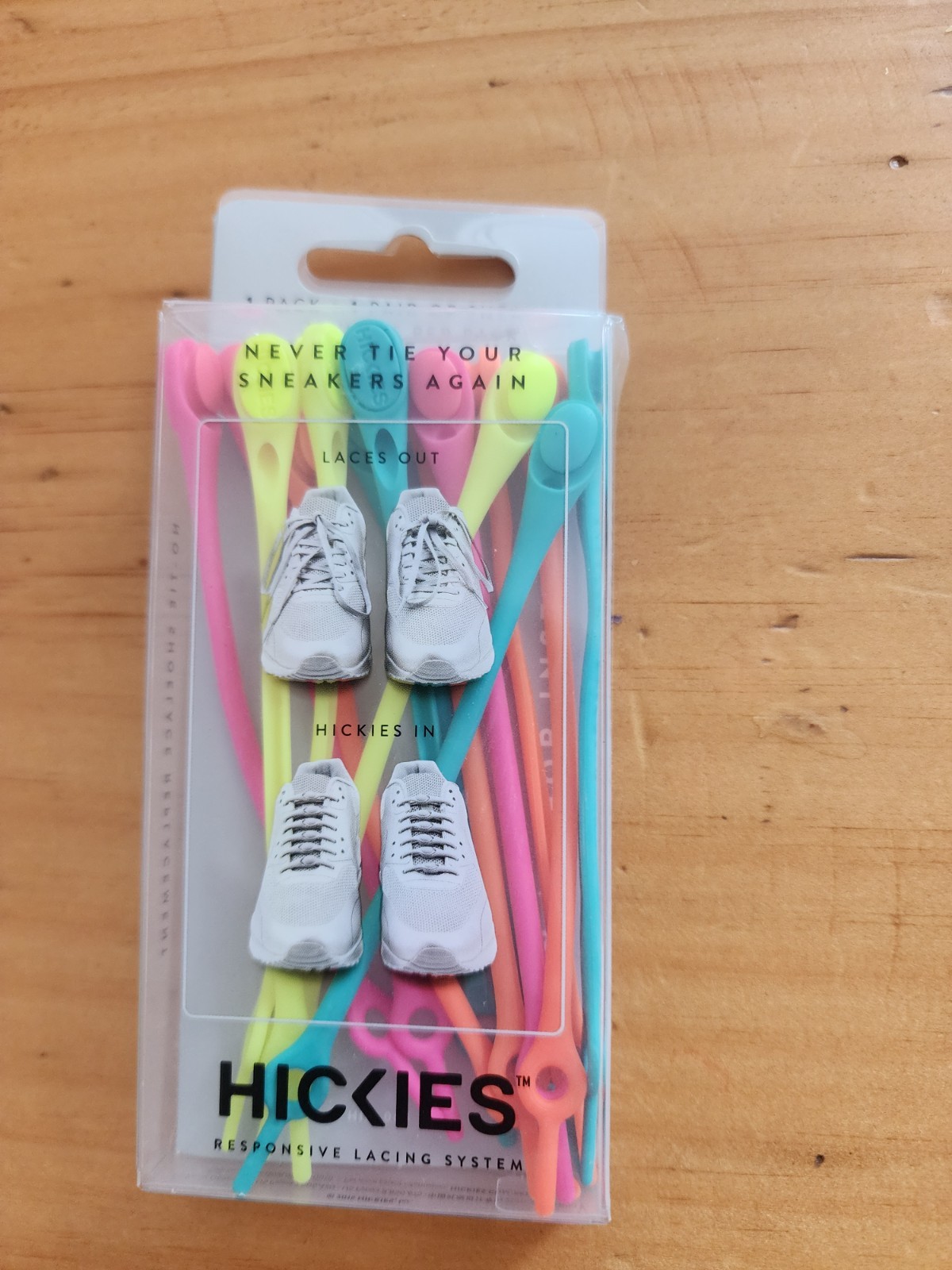 Brand New HICKIES NO TIE shoe laces turn shoes into slip ons
