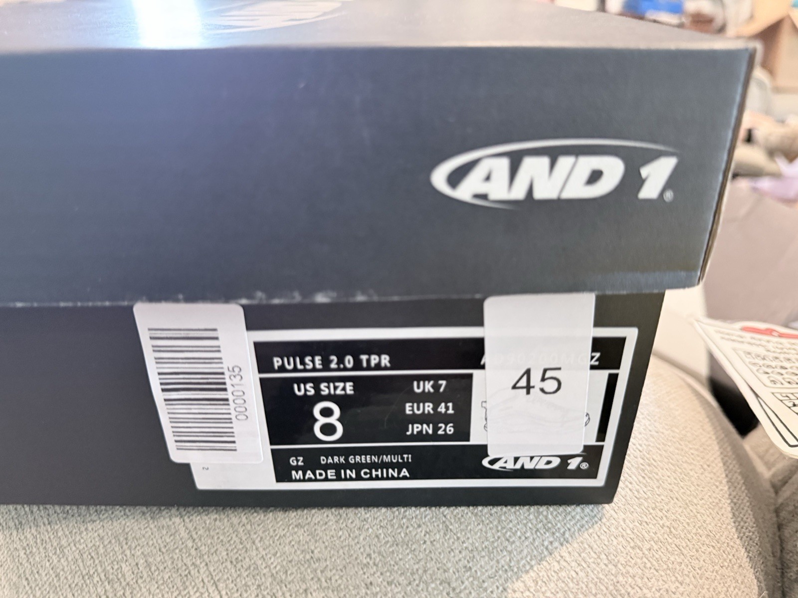 AND 1 Pulse 2.0 TPR Men’s Mid-Top Color-block Green/BlueSneaker New In Box