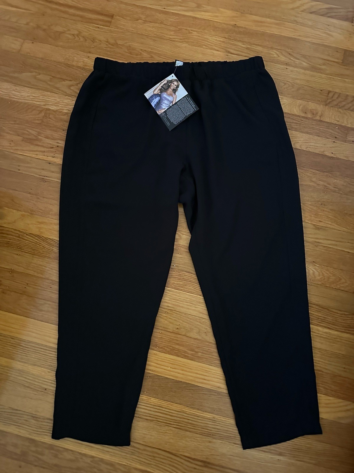 Black Cropped Oman Pants Size 2X New With Tags