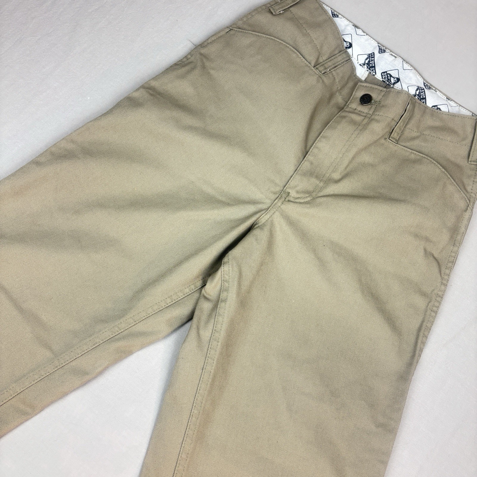 Vintage 90’s Ben Davis Khaki Frisco Pants Gorilla Work Twill Wide Leg Size 32×32