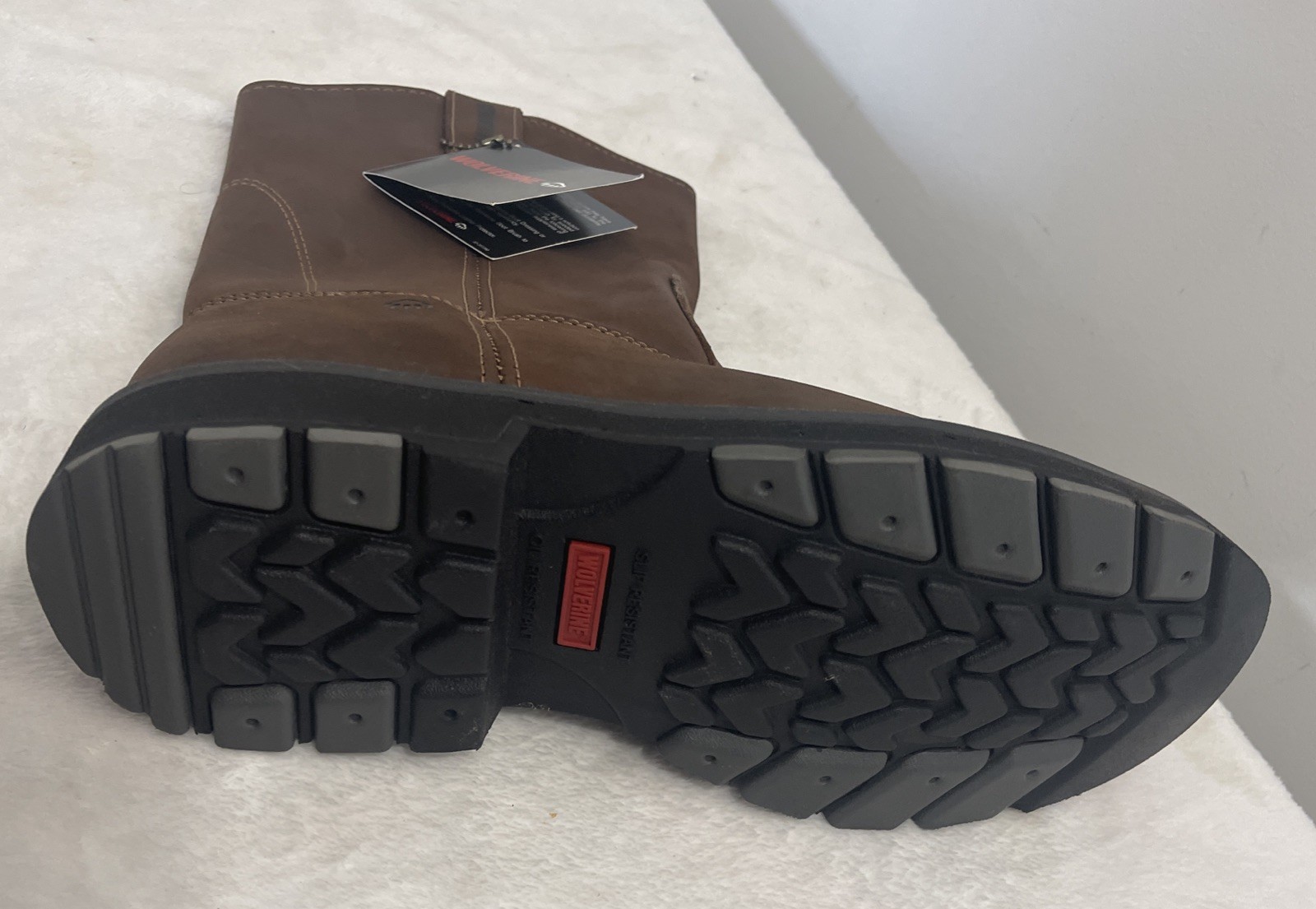 Wolverine Mens Work Steel Toe Wellington Brown Leather Single Right Boot W04727