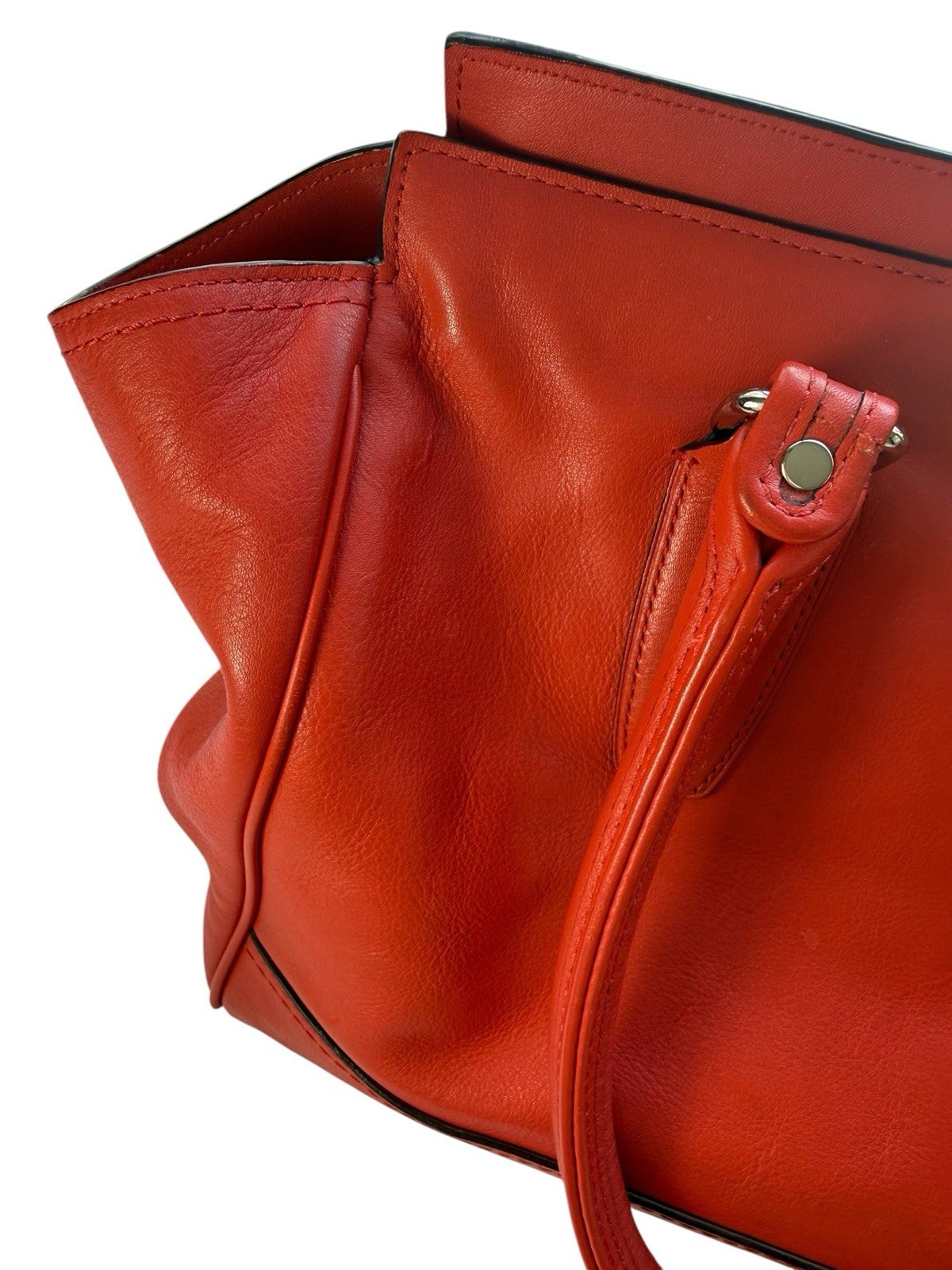 Coach Legacy Candace Red Leather Satchel Shoulder Bag Authentic Purse