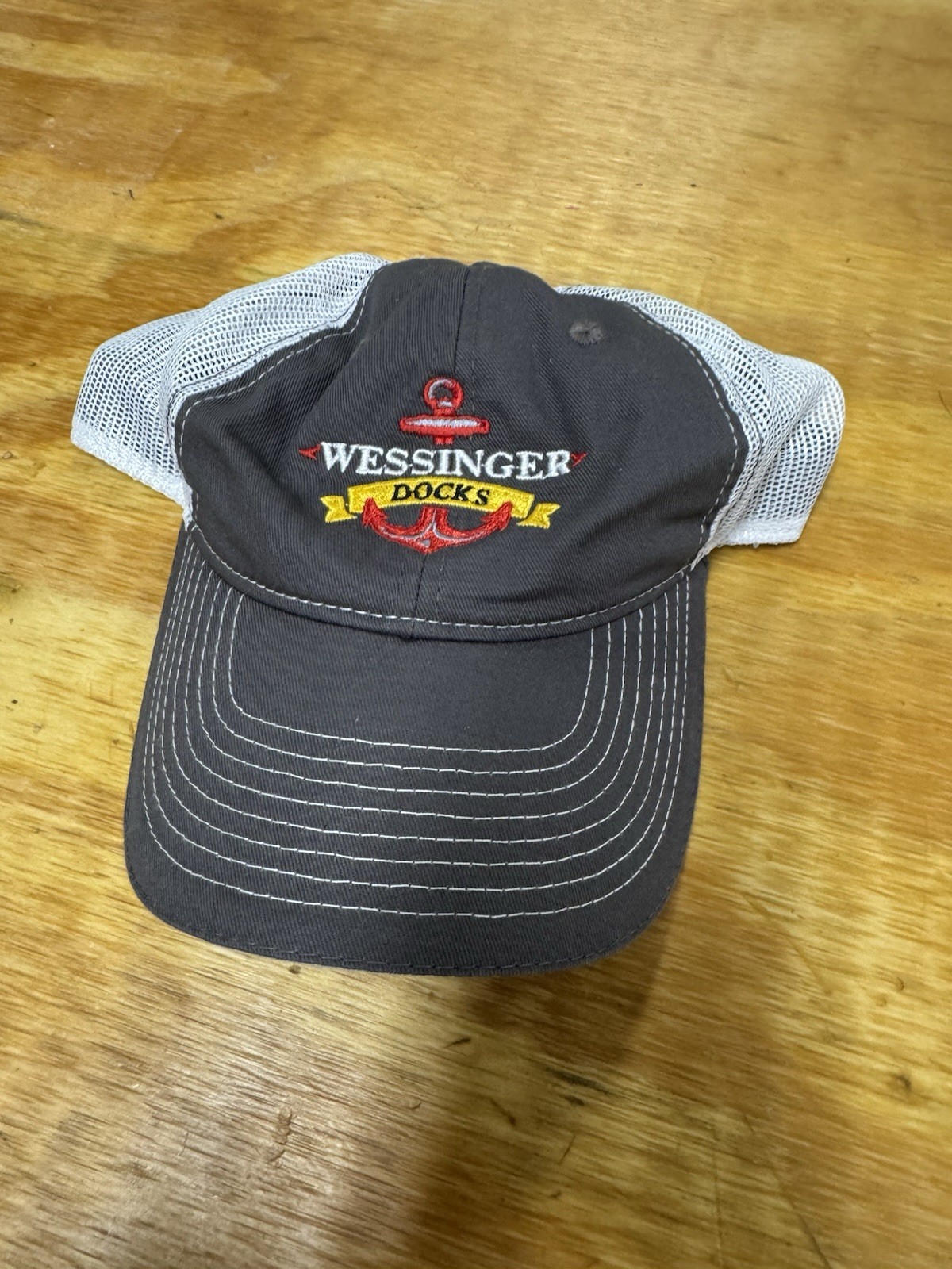 Wessinger Docks Columbia SC Builder Construction Mesh Slouch Hat Outdoor Cap Co