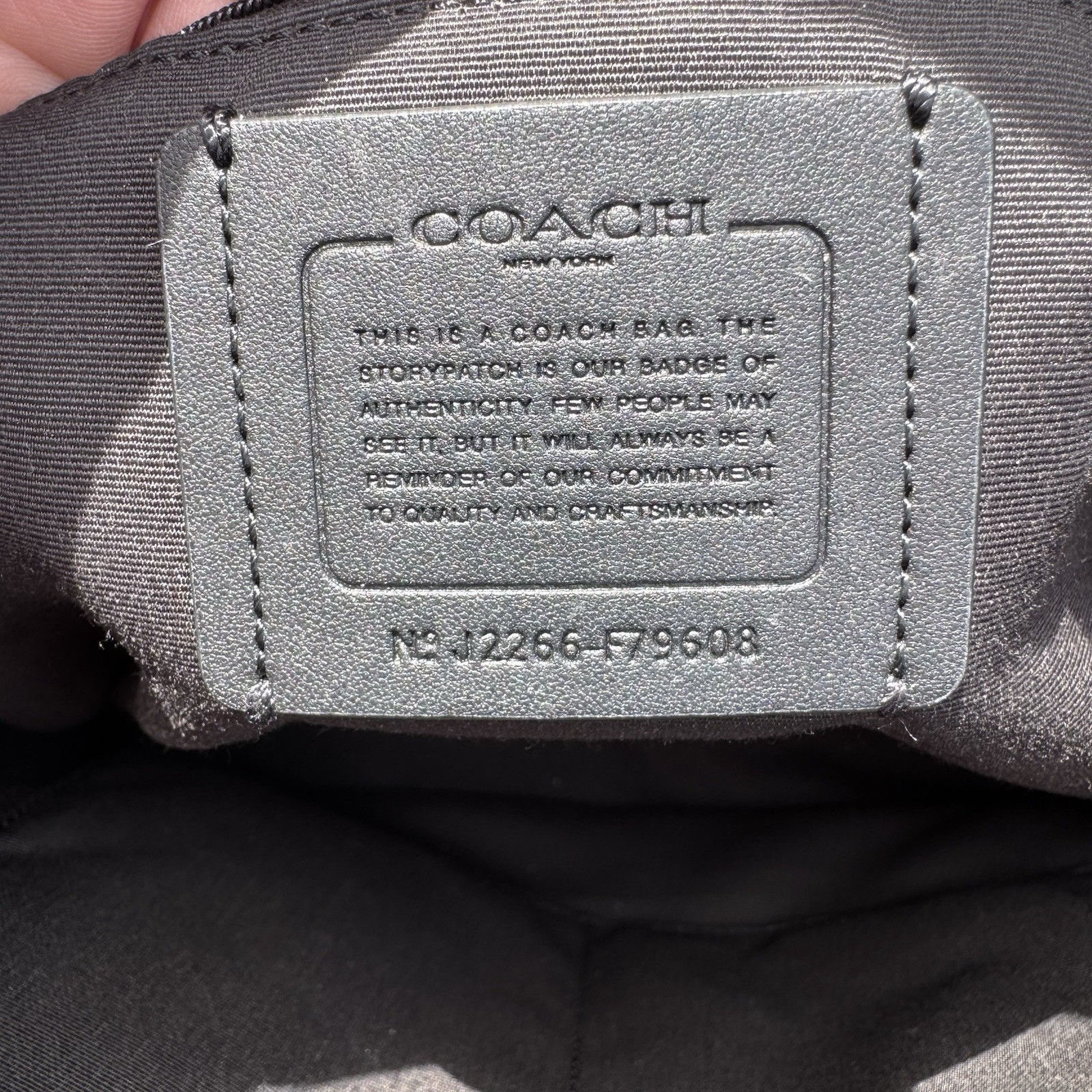 Coach Gallery Black Leather Tote Shoulder Bag
