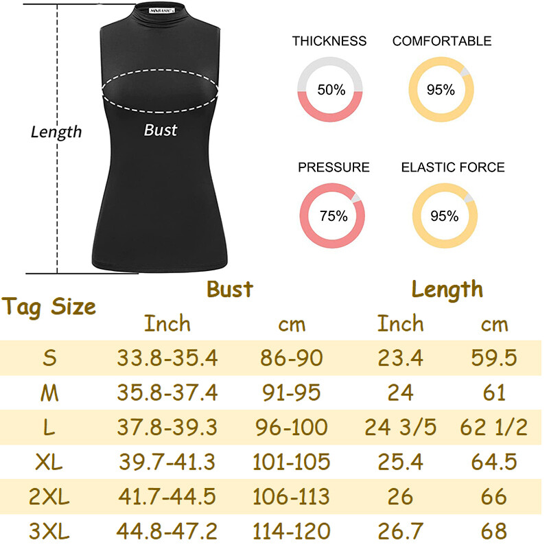 Men Mock Neck Shirt Casual Turtleneck Pullover Sleeveless Slim Fit Tops Stretch