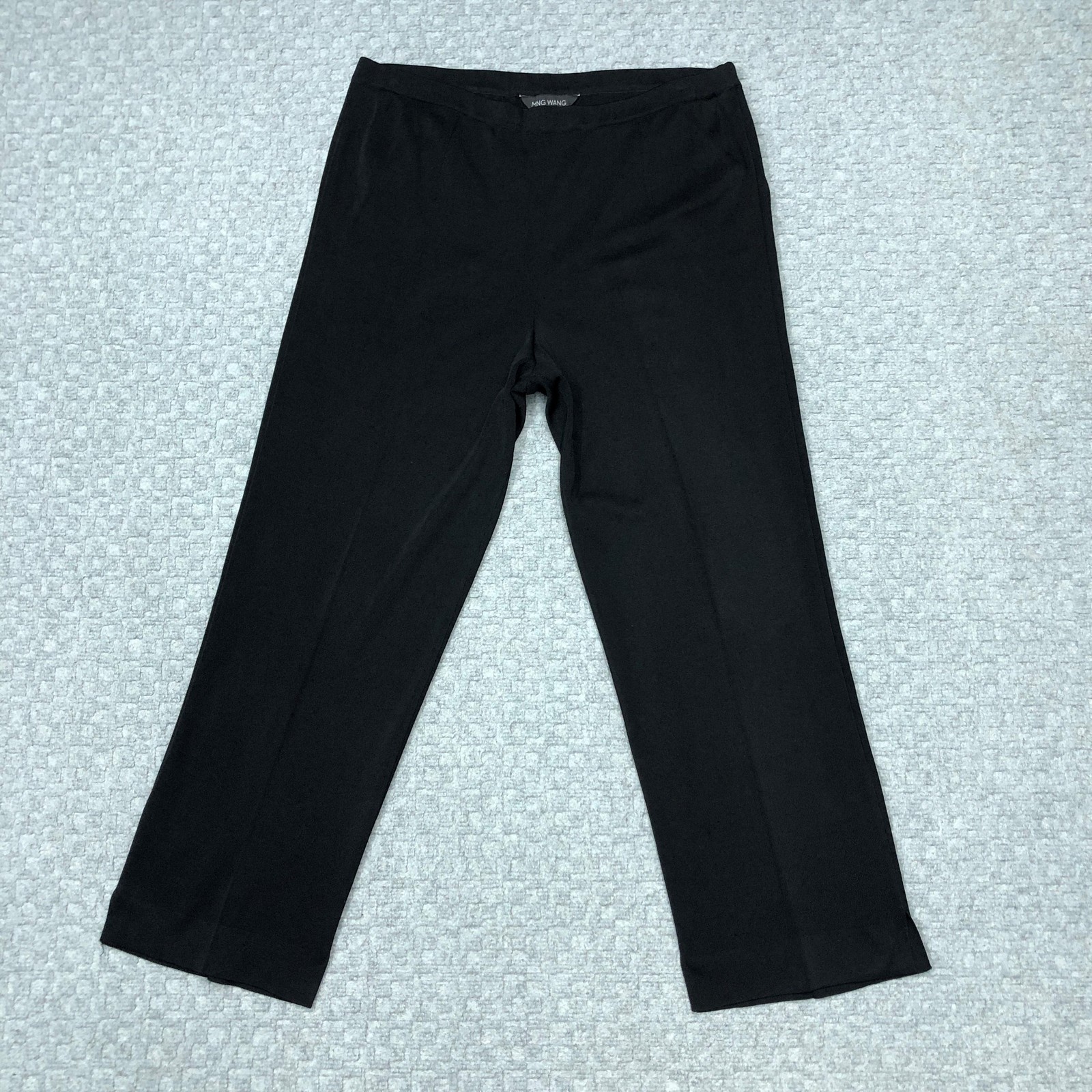 Ming Wang Pants Womens XL Black Knit Pull On Elastic Waist Stretch Work Career