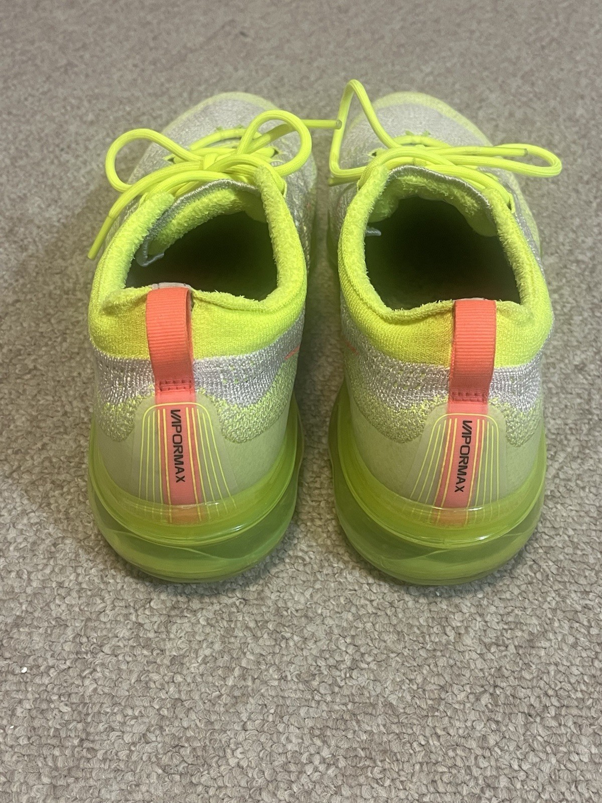 Nike Air Vapormax 2023 Flyknit Vast Grey Volt Yellow FZ4016 001 Men’s 10