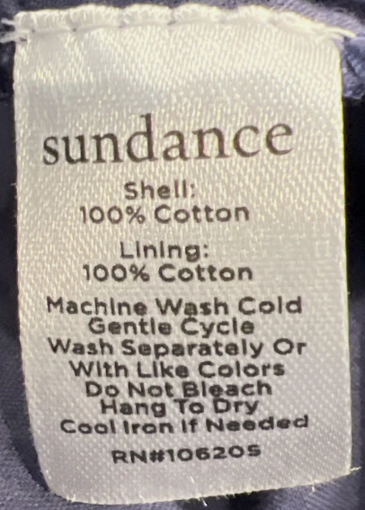 NWT Sundance Catalog Blue Short Sleeve Midi “Sechura Dress” Size XL $178