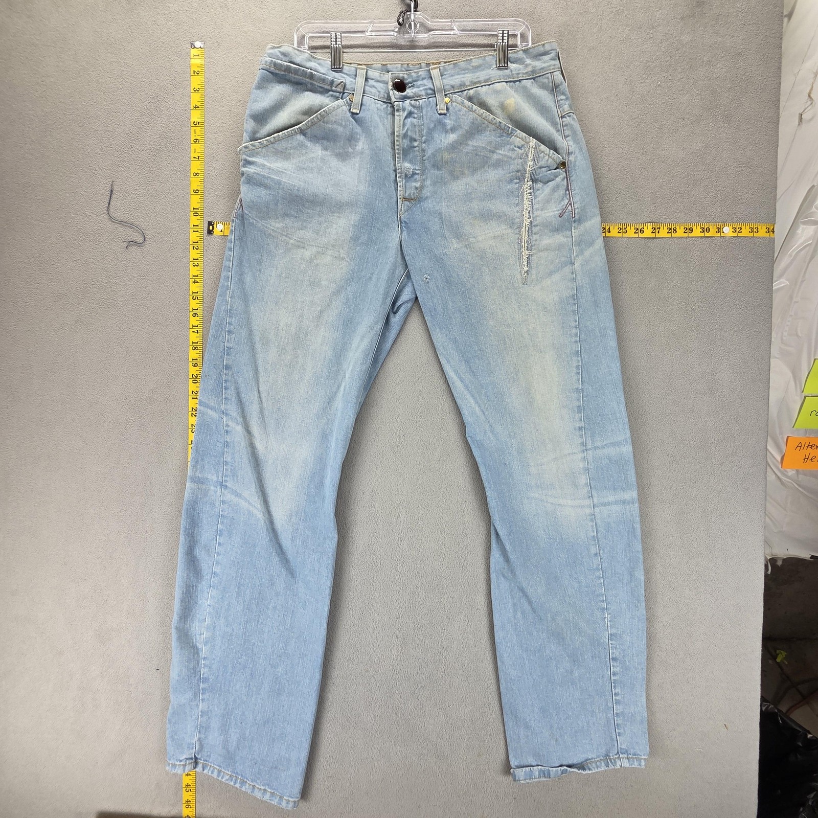 Vintage Levis Engineered Jeans Mens 33×34 Blue Twisted Light Wash Denim