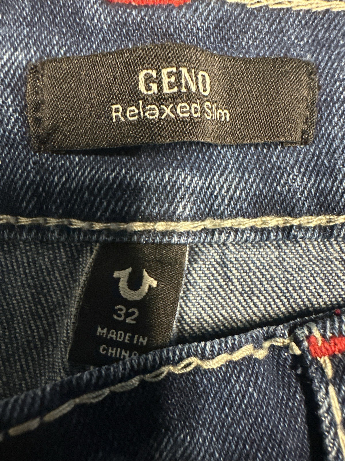 True Religion Geno Big T ”Medium Rustic Barn Wash” 32×32 Relaxed Slim #700600