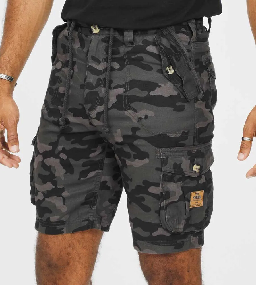 D555 Duke Mens Camouflage Print Cargo Shorts 30″ 32″ 34″ 36″ 38″ 40″ (201502-R)