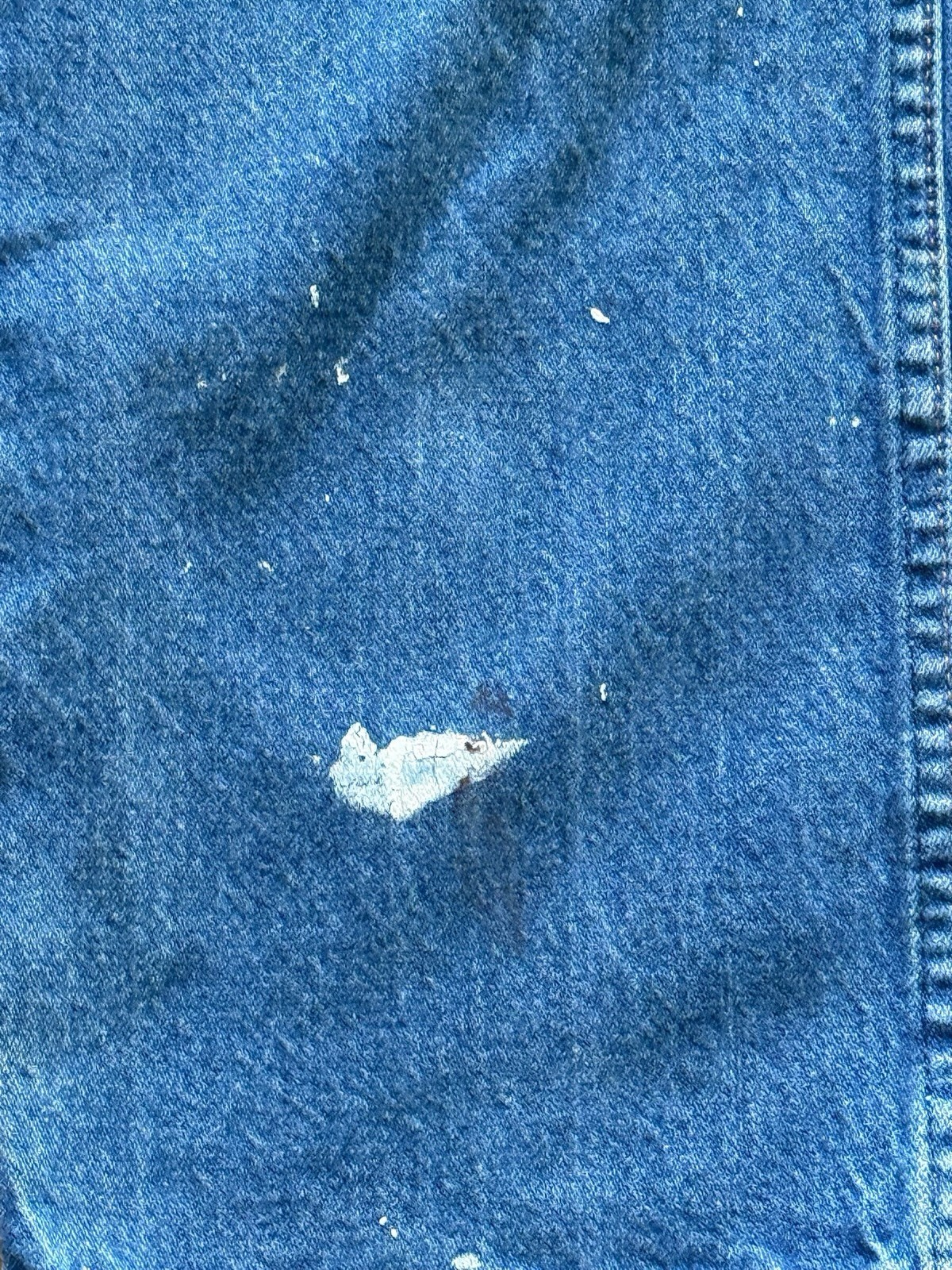 Vintage Wrangler Ranch Jeans Paint Splatter Distressed Aji Workwear 35×32 Mexico