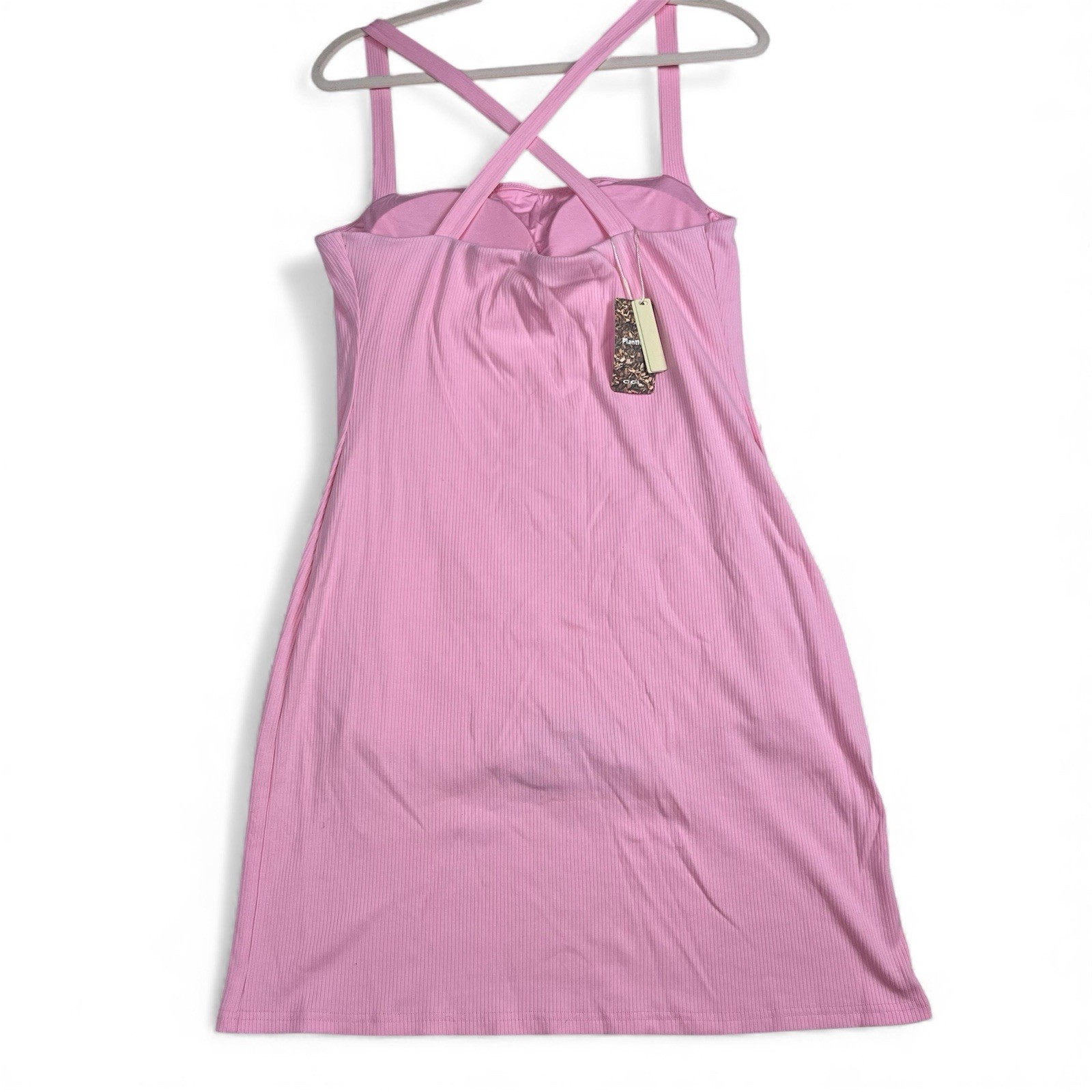 OGLmove Ribbed Brami Skort Mini Dress Pink XL
