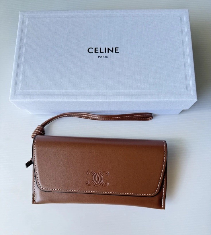 Celine CL40238U 01A Triomphe Oval Women Sunglasses Black Silver Grey AUTHENTIC