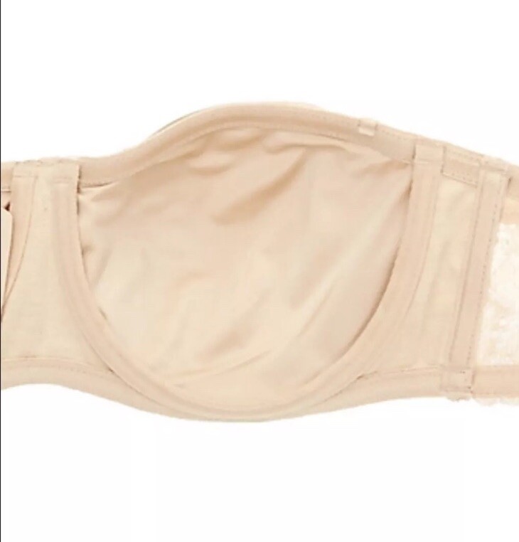 Natori Adapt Bandeau Underwire Strapless Bra Cafe NWT 729313 ~Size 32DD
