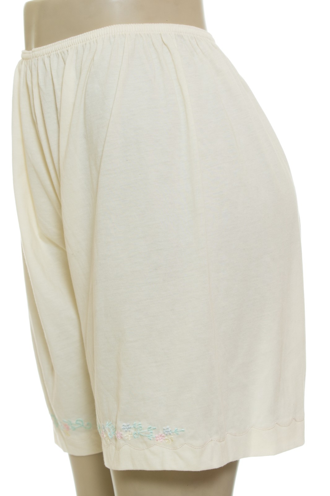 Women Cotton Blend Pettipants Bloomer Front Embroidery Sizes 5 6 7 8 9 10 11 12