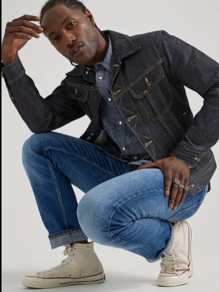 LEE 101Z RIDER Relaxed Straight Fit Japanese Denim 31×34 in Roberto Blue – NWT