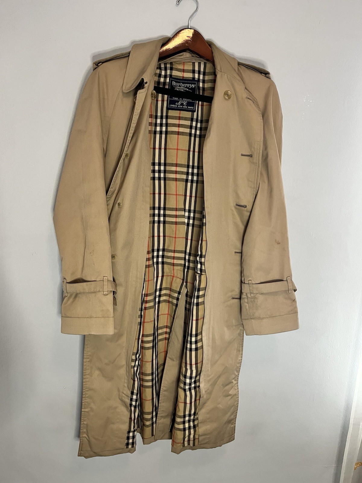 Vintage Burberrys Trench Coat With Wool Liner – Men’s 48R