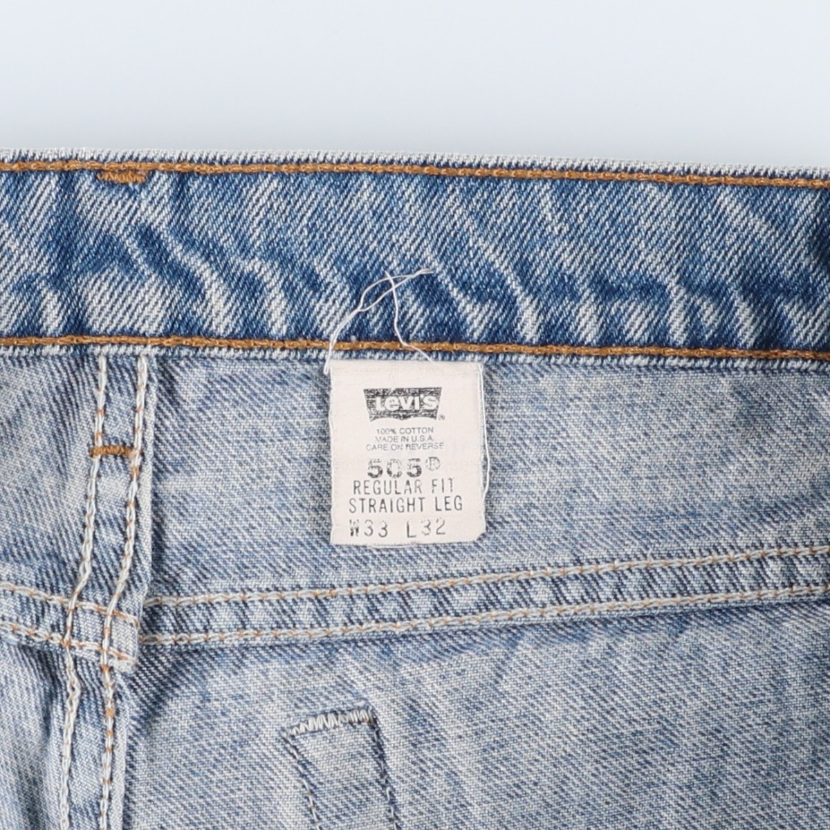 Used 1990’S Levi’s 00505-4891 Regular Fit Straight Leg Tapered Denim Pants M…