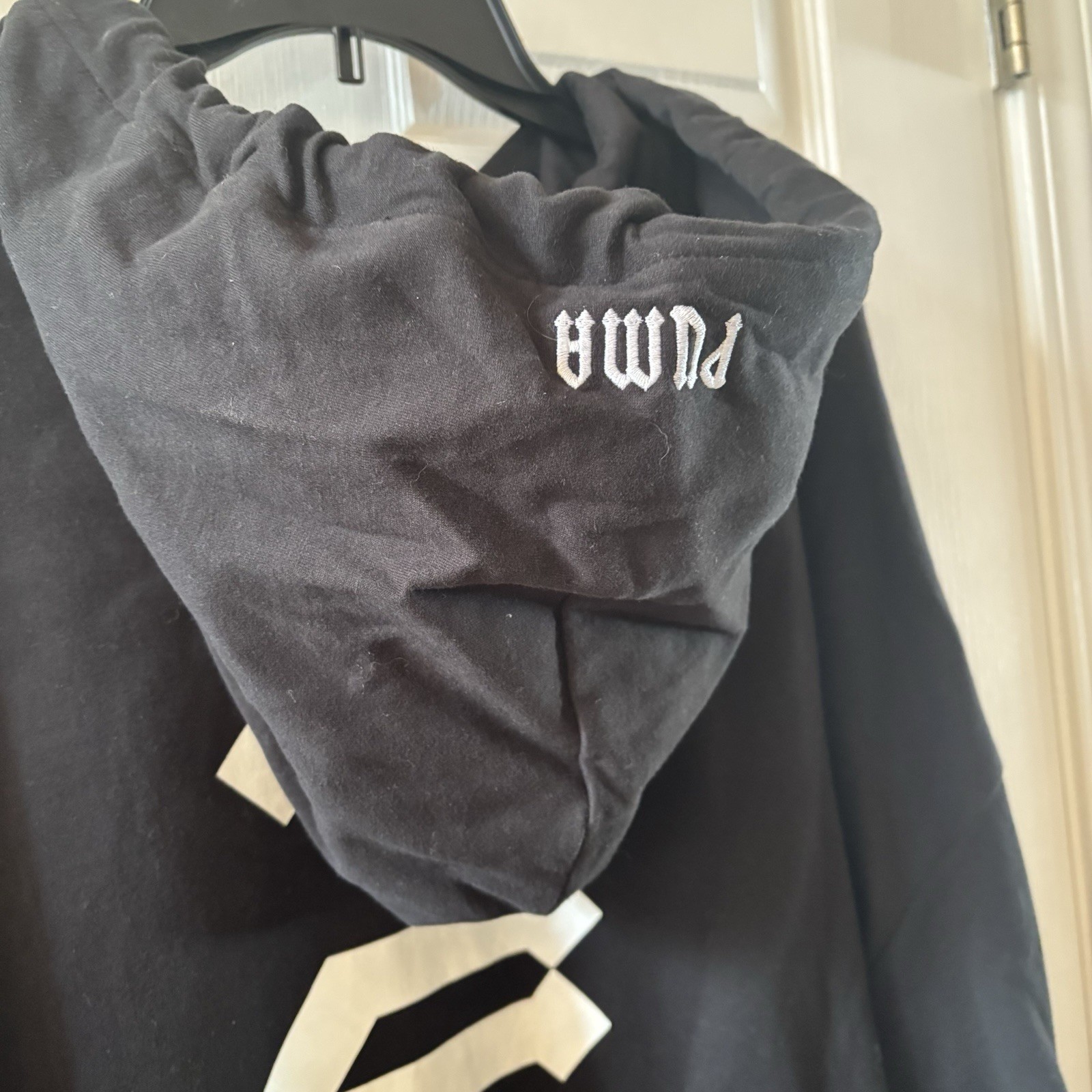 NWT Fenty x Puma by Rihanna Oversized Printed Hoodie Black Hitoshi Nomura LARGE