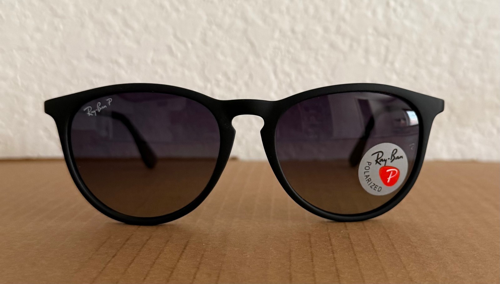 Ray-Ban RB4171 Erika Matte Black Grey 54mm Polarized Gradient Women’s Sunglasses