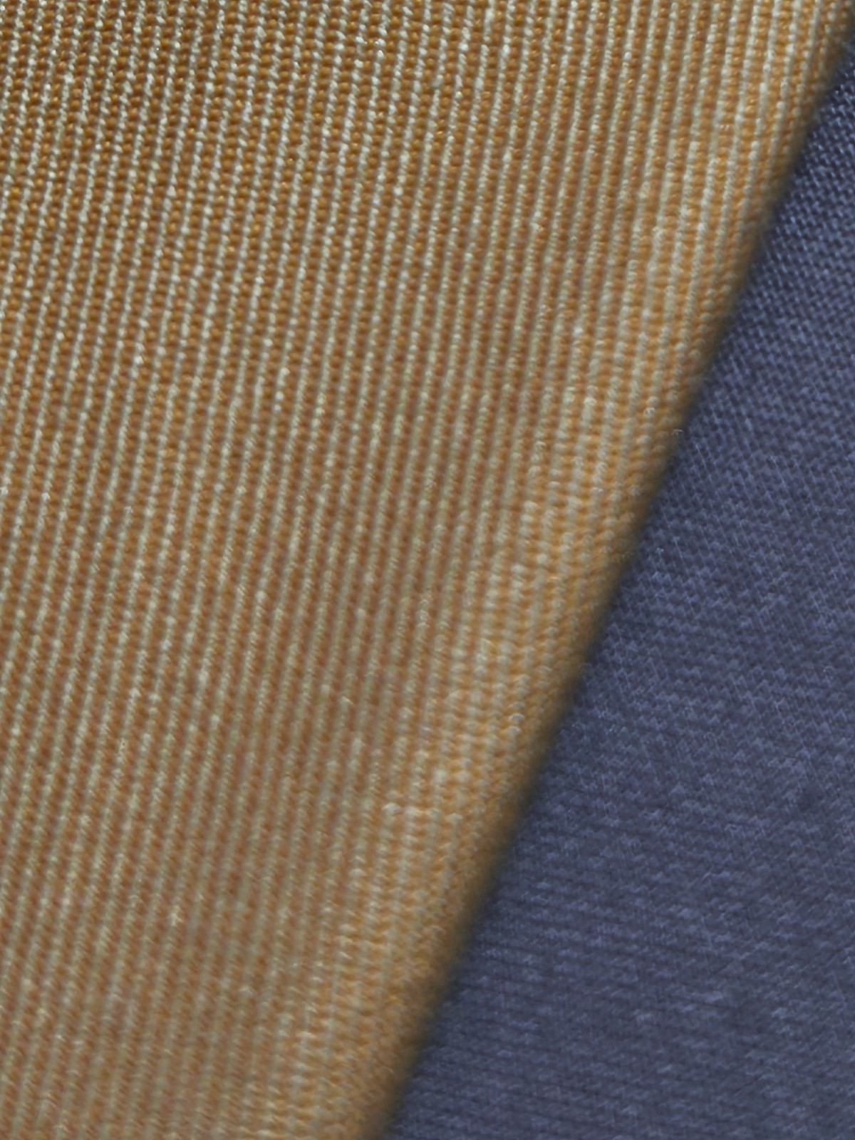 A. Di Capua Napoli – Mustard Yellow Solid Cotton Tailored Tie