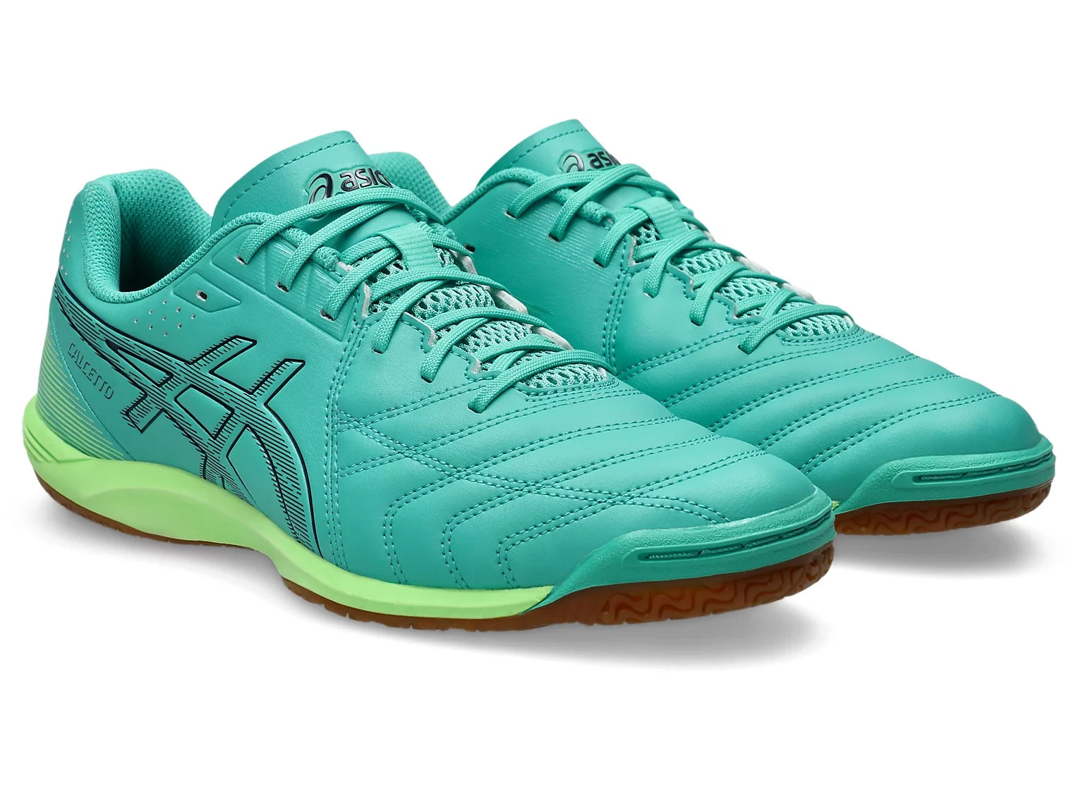 ASICS CALCETTO WD 9 1113A037 300 Aurora Green Midnight Futsal Shoes