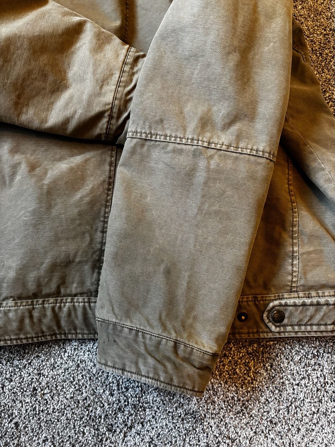 Levi’s Men’s Quilted Lined Canvas Field Jacket Olive Green