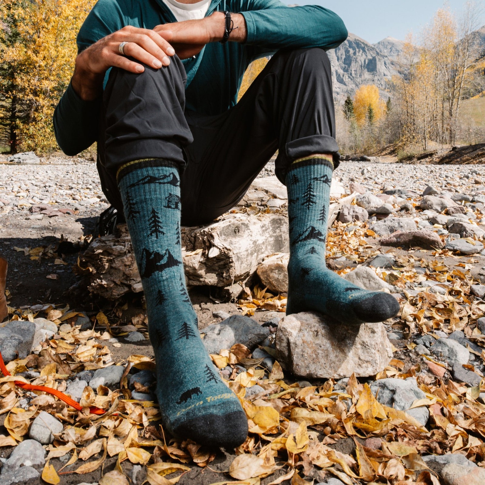 DARN TOUGH 1964 TEAL Men’s ABC Boot Midweight Hiking Socks Hike Merino Wool USA