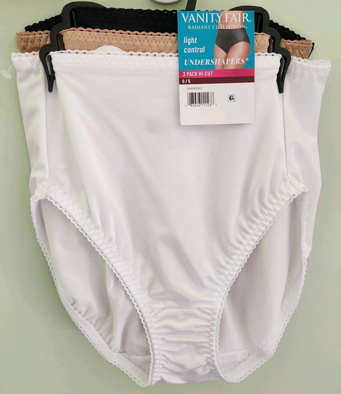 Vanity Fair Women’s SMALL (5) Hi-Cut Light Control Undershapers Briefs Panties