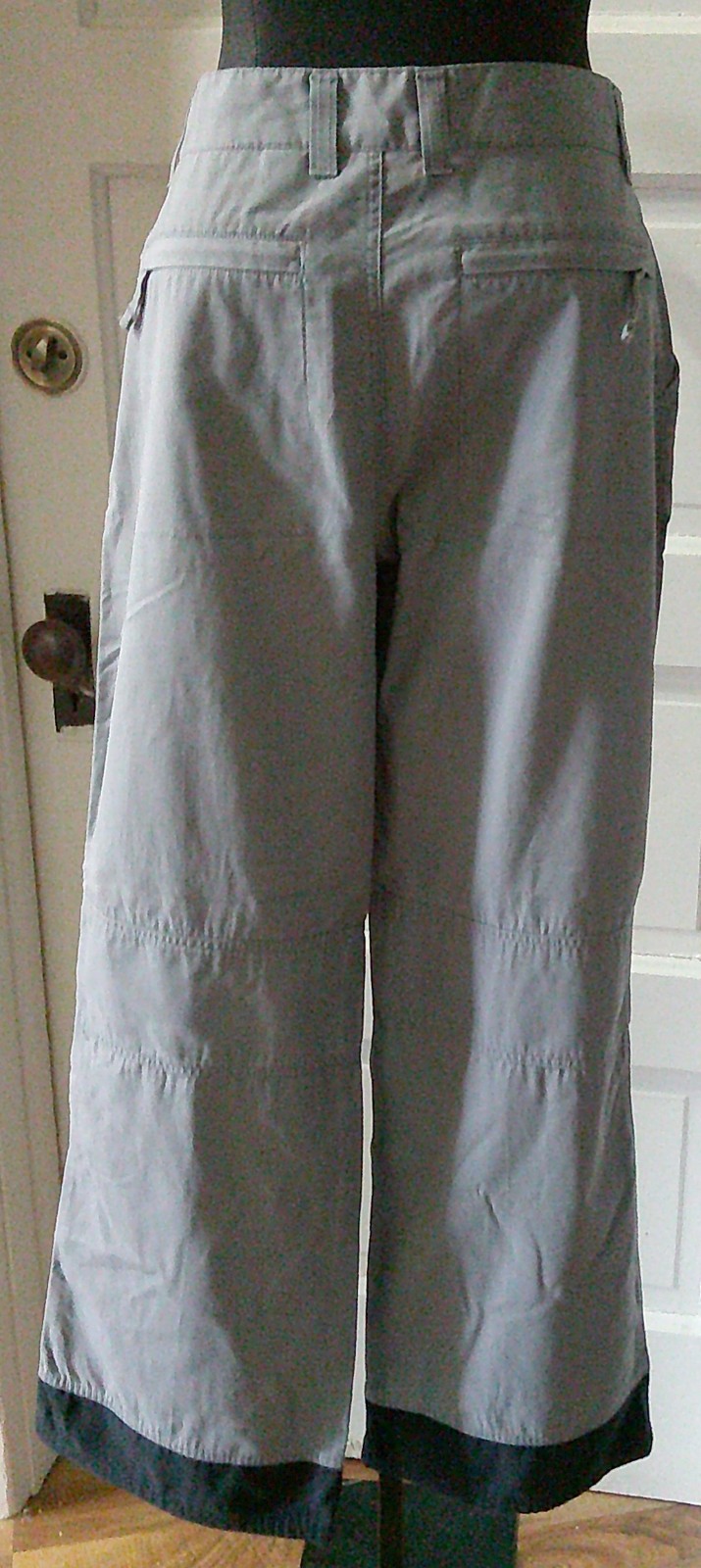 90’s OLD NAVY Gray & Black Flat Pants Slacks Trouser 12