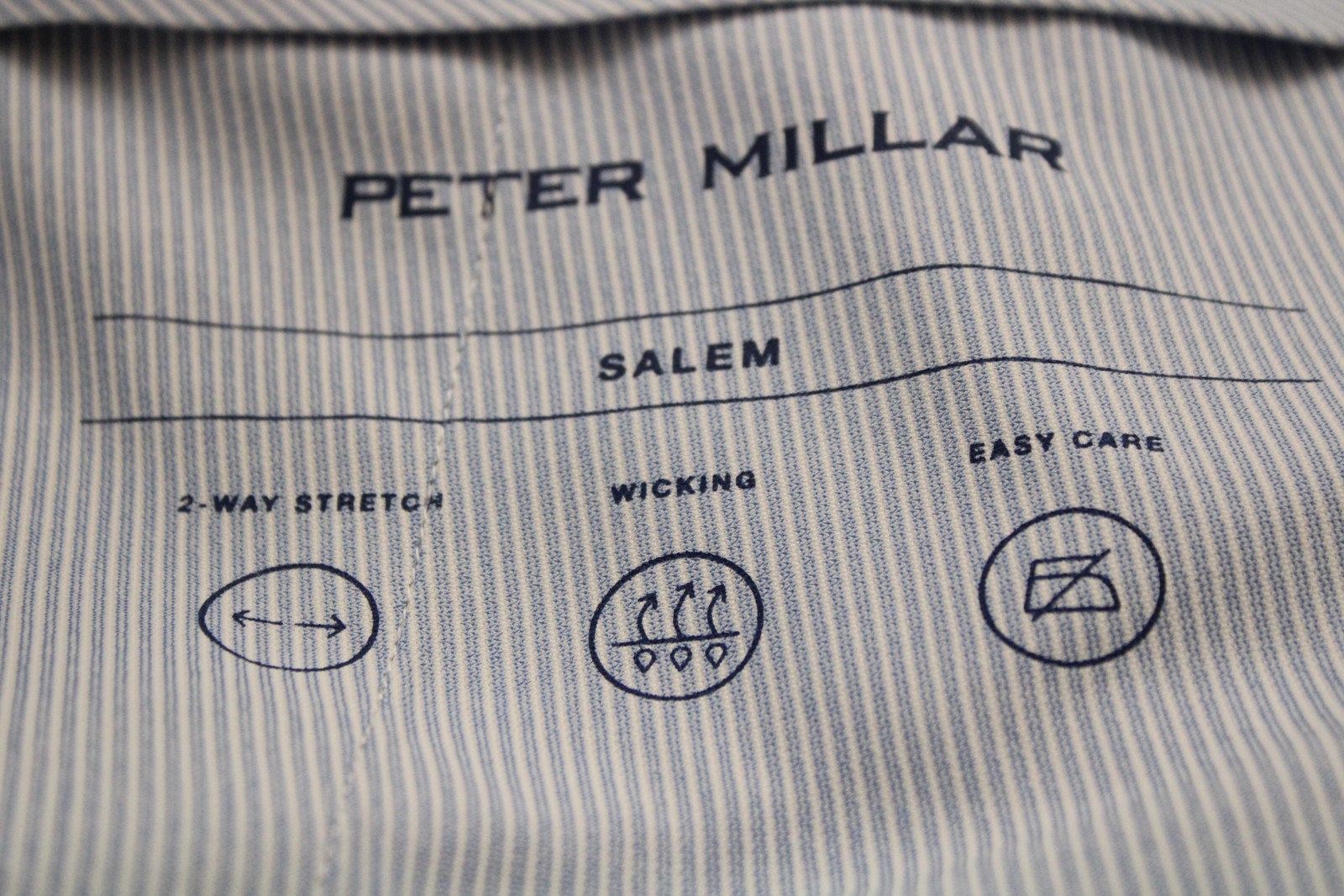 Peter Millar Shorts Mens 38 Gray Salem Performance Chino Golf Stretch 9 Inch