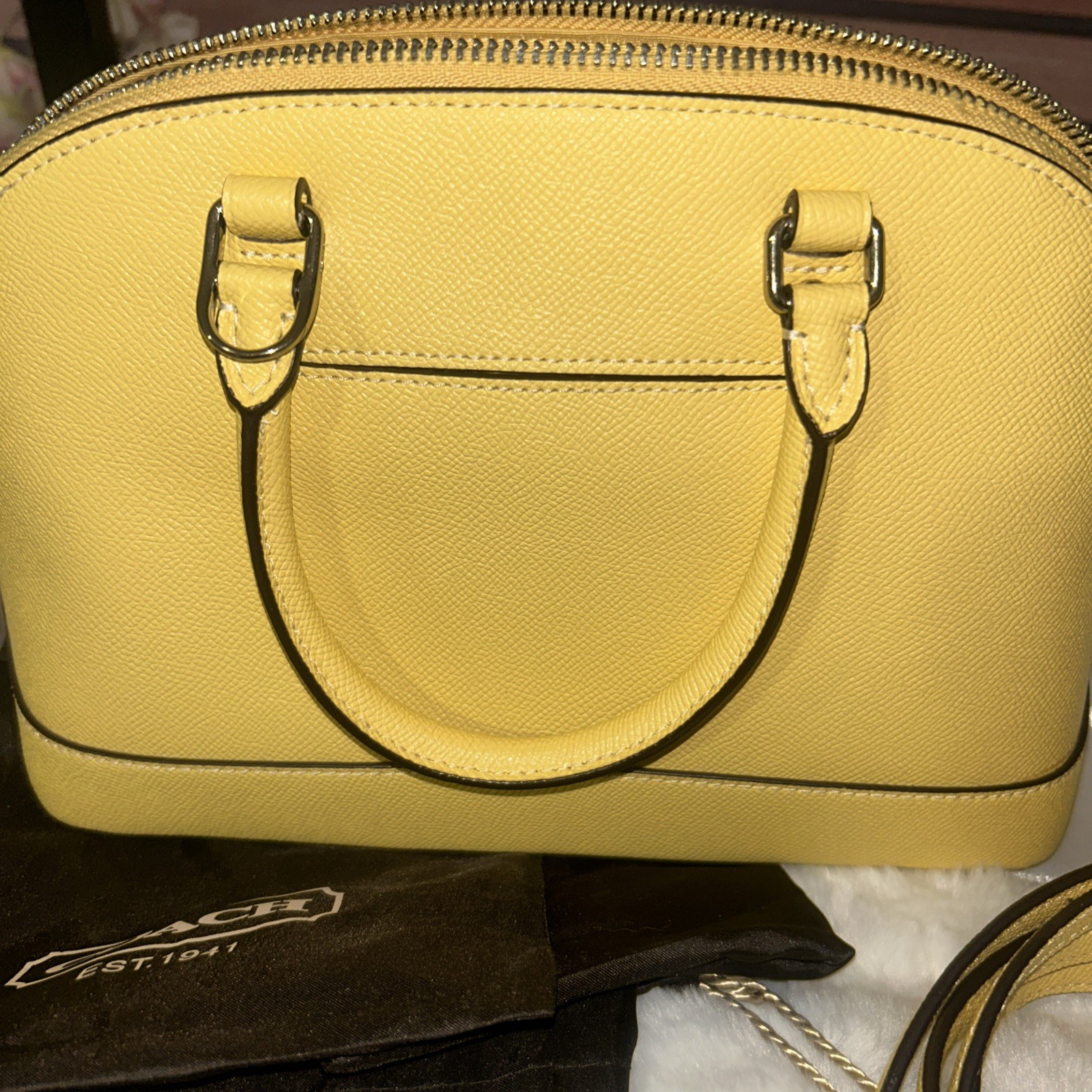 Coach 27591 Crossgrain Mini Sierra Satchel And Matching Wallet And Dust Bag
