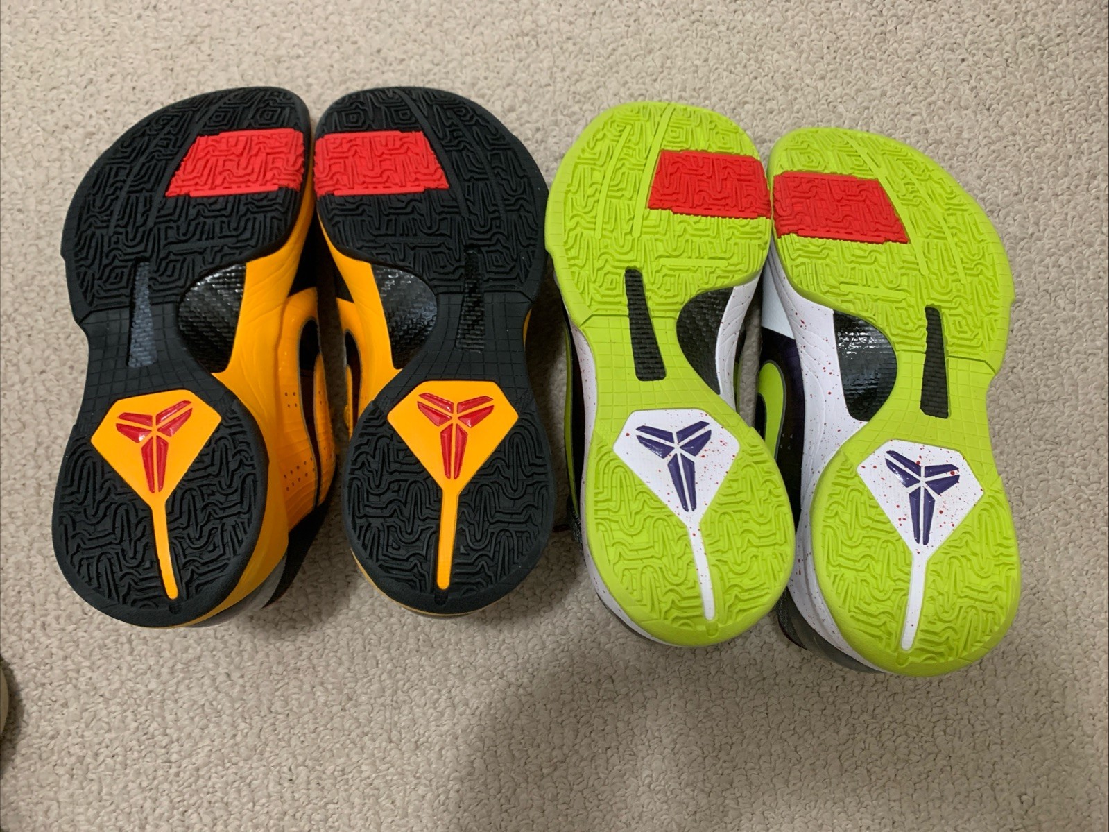 Two Pair Package – Nike Kobe 5 Protro Chaos & Kobe 5 Bruce Lee – US Men Size 10