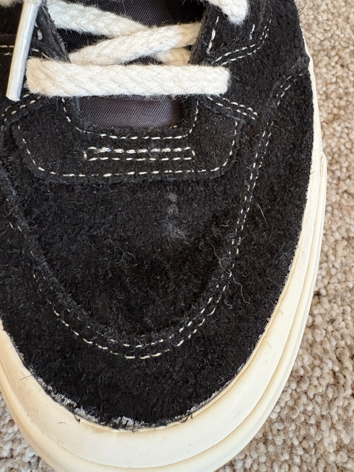 Vans Half Cab Skate Black & White Sneakers Suede Men’s Size 8.5 Women’s sz 10