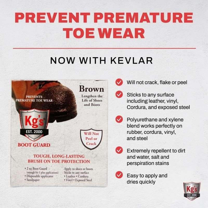 Boot Guard Brush on Toe Protection – Brush on Liquid for Tough, Long-Lasting Saf