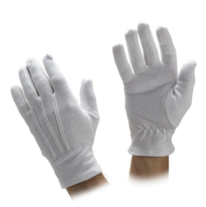 White Cotton Gloves – Uniform, Parade, Military, Santa Gloves