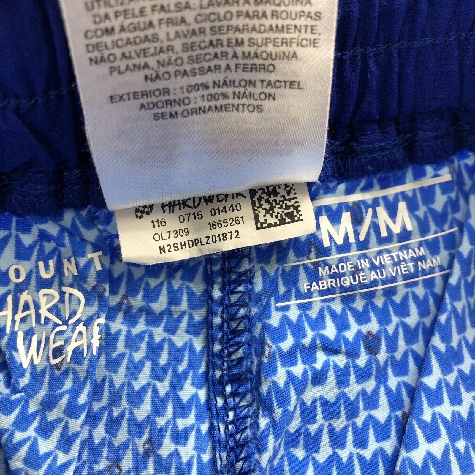 Mountain Hardwear Medium (Fit 28 In) Outdoor Athleisure Shorts All Over Print