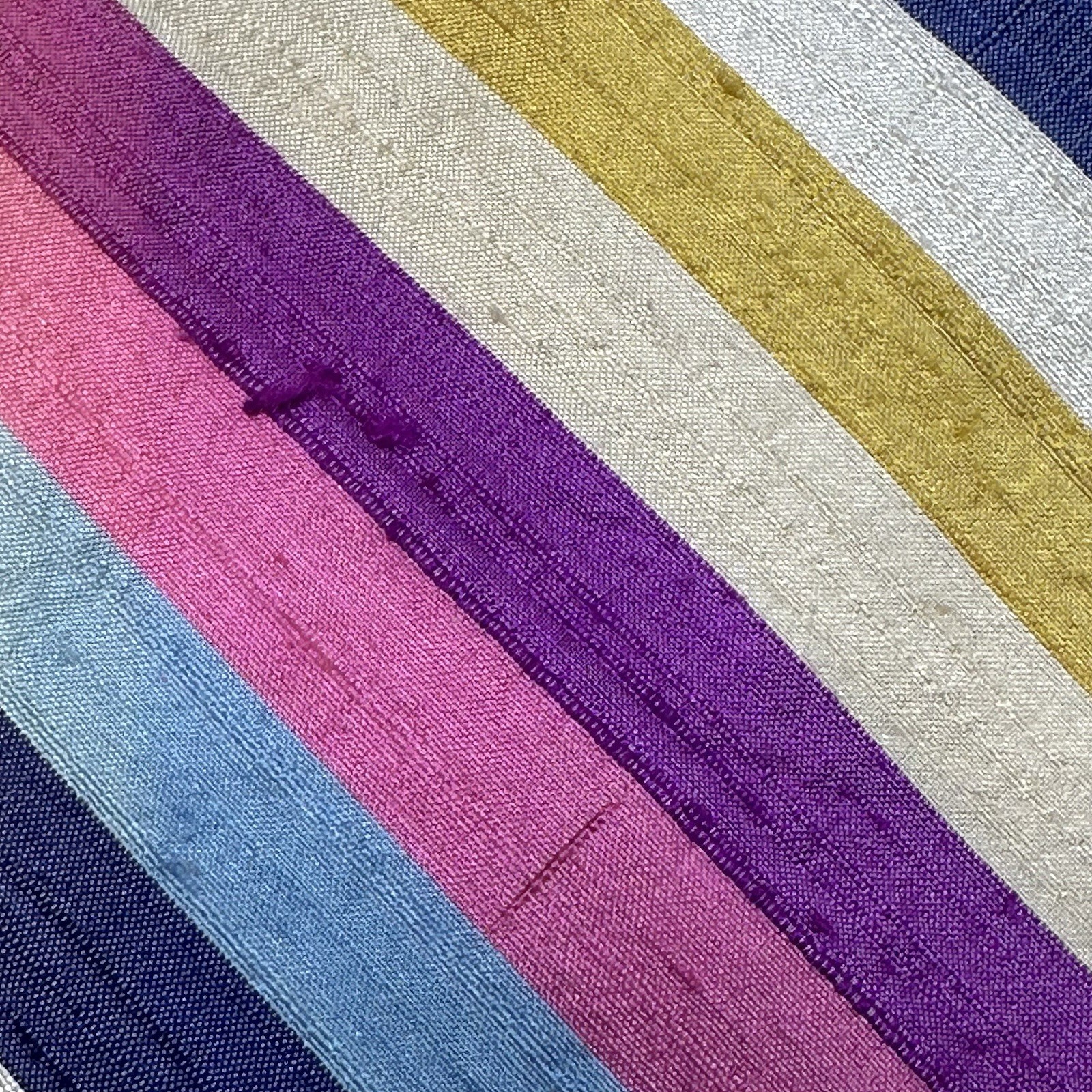 Vintage J Press Silk Tie Multicolor Stripe Italian Fabric Classic Ivy 58×3.25in